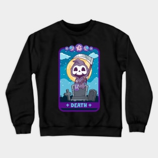 Death - Cute Kawaii Anime Reaper Tarot Card Shirt Crewneck Sweatshirt